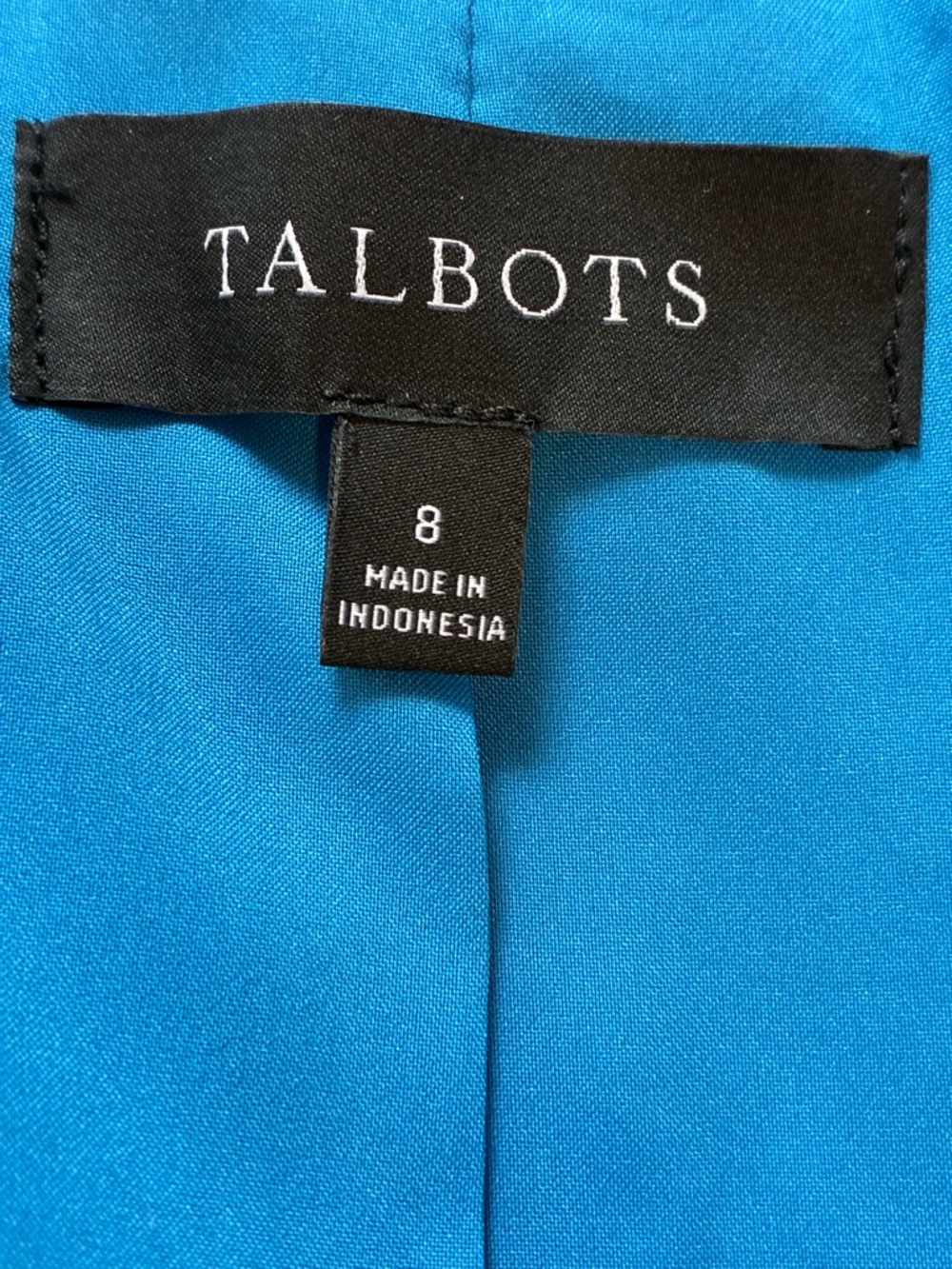 Talbots Turquoise Double-Breasted Jacket - Picture 7 of 10